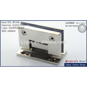 square bevel 90degree wall-glass hinge/bathroom glass clamp